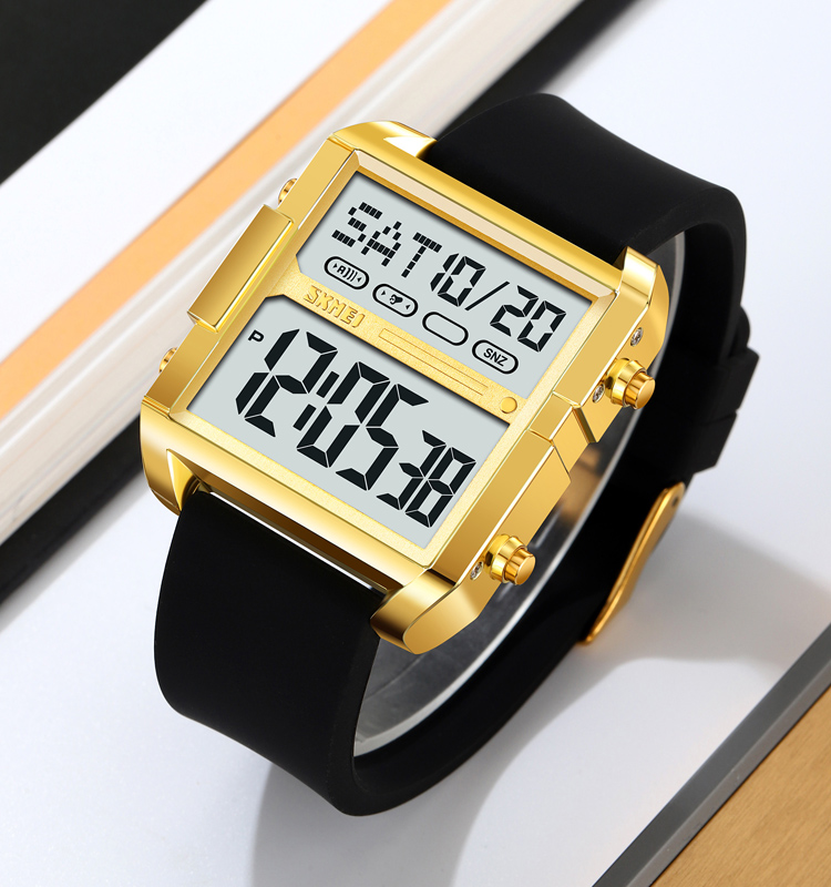 SKMEI 2246 Men's Luxury Sport Quartz Wristwatch with Luminous & Alarm Features Silicone Band Reolj Hombre Para