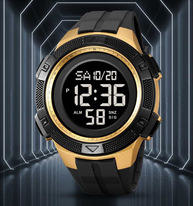 Men's Wrist Brighter EL Youth Sports Watch Factory Wholesale From China Customizable Digital Watch Skmei 2078