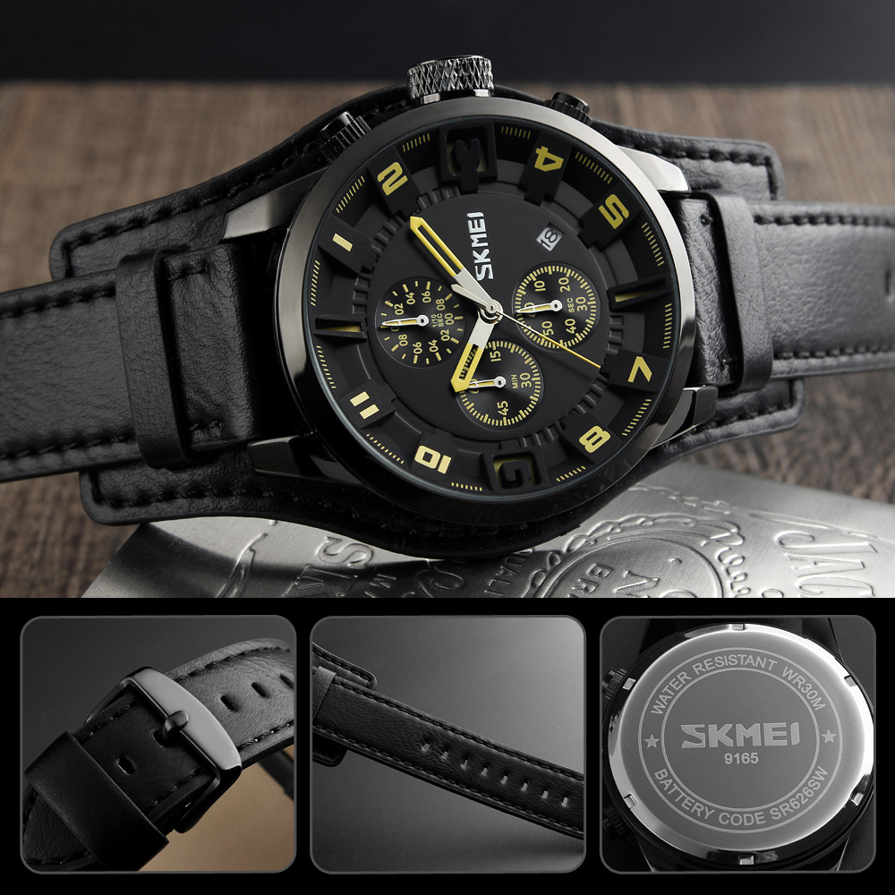 OEM ODM brand your logo Brand Men Quartz Watch Skmei 9165