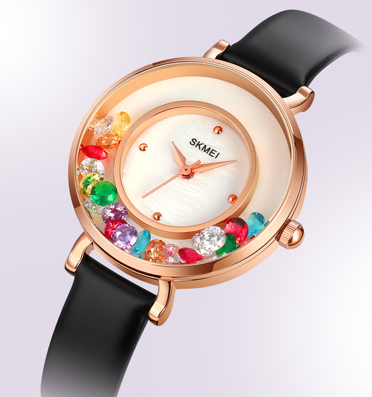 Skmei 2041 leather Quartz Watch Hand Wrist