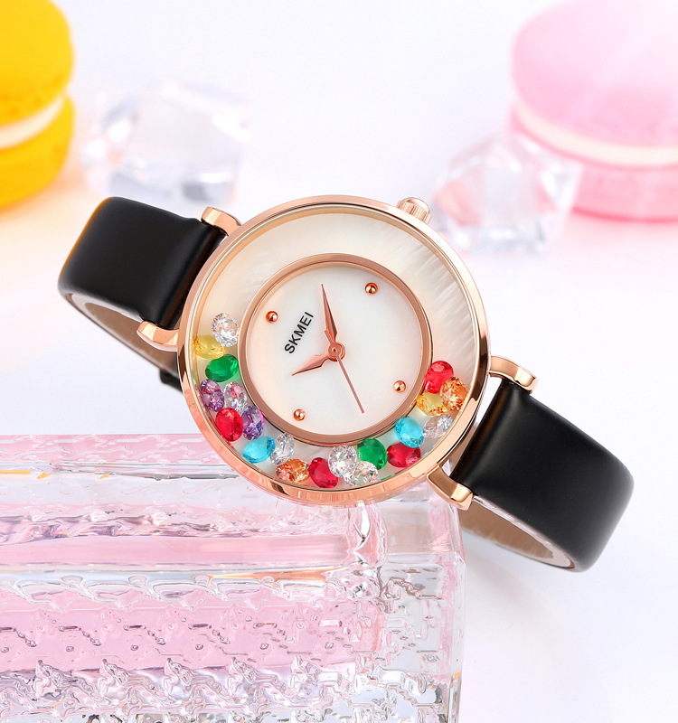Skmei 2041 leather Quartz Watch Hand Wrist