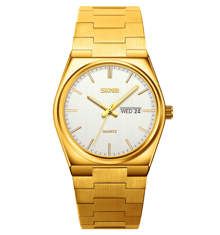 SKMEI Brand 9288 Stainless Steel Strap Quartz Waterproof Analog Watch for Men