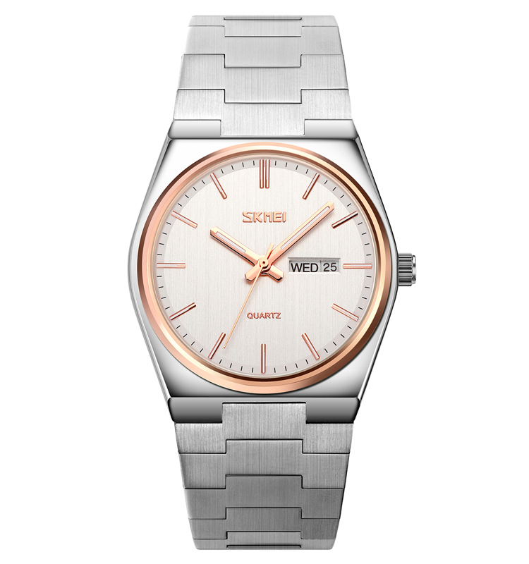 SKMEI Brand 9288 Stainless Steel Strap Quartz Waterproof Analog Watch for Men