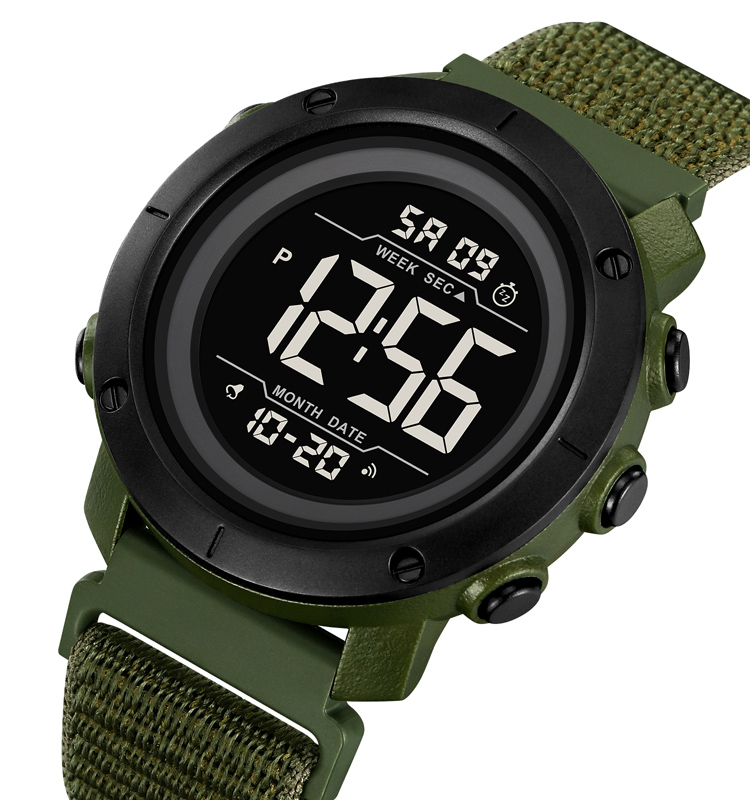 Skmei 2497 Roj Luxury Digital Display Plastic Strap Watch for Children Waterproof ABS Case Wear-Resistant for Outdoor Sports Hot
